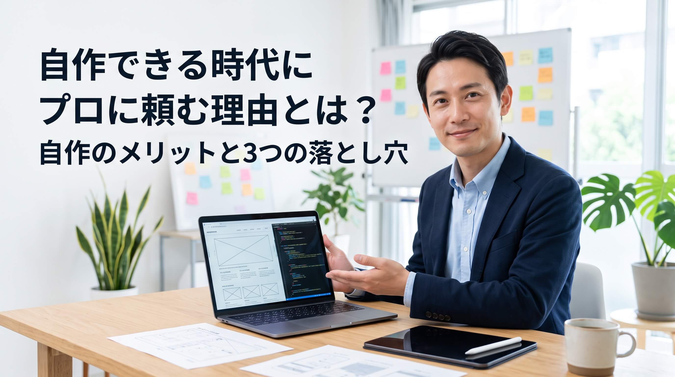 ノーコード時代にあえてプロへ頼む理由！自作の見落としがちな罠