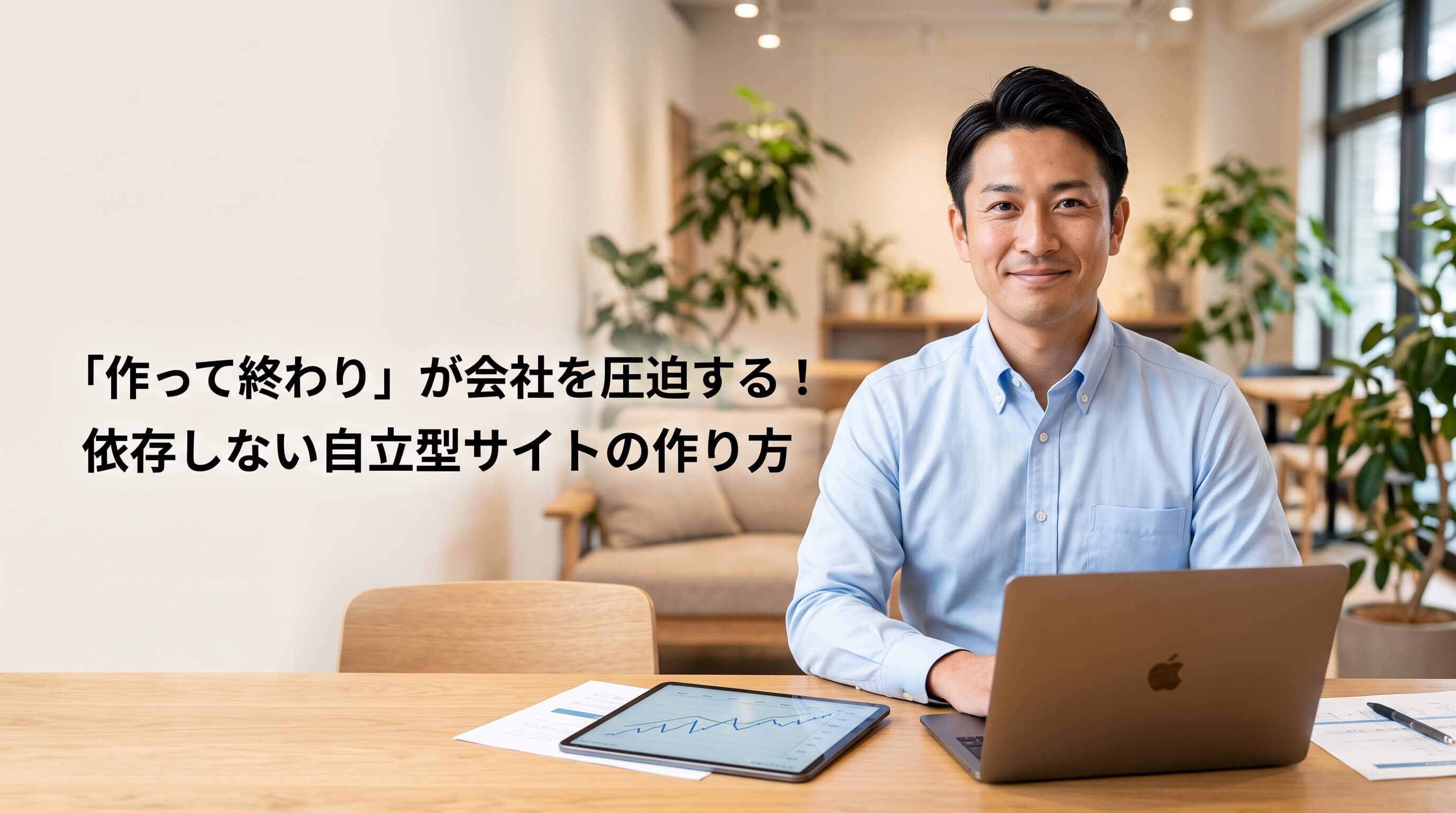 作って終わりで会社が疲弊？自社で更新できる自立型HPの作り方