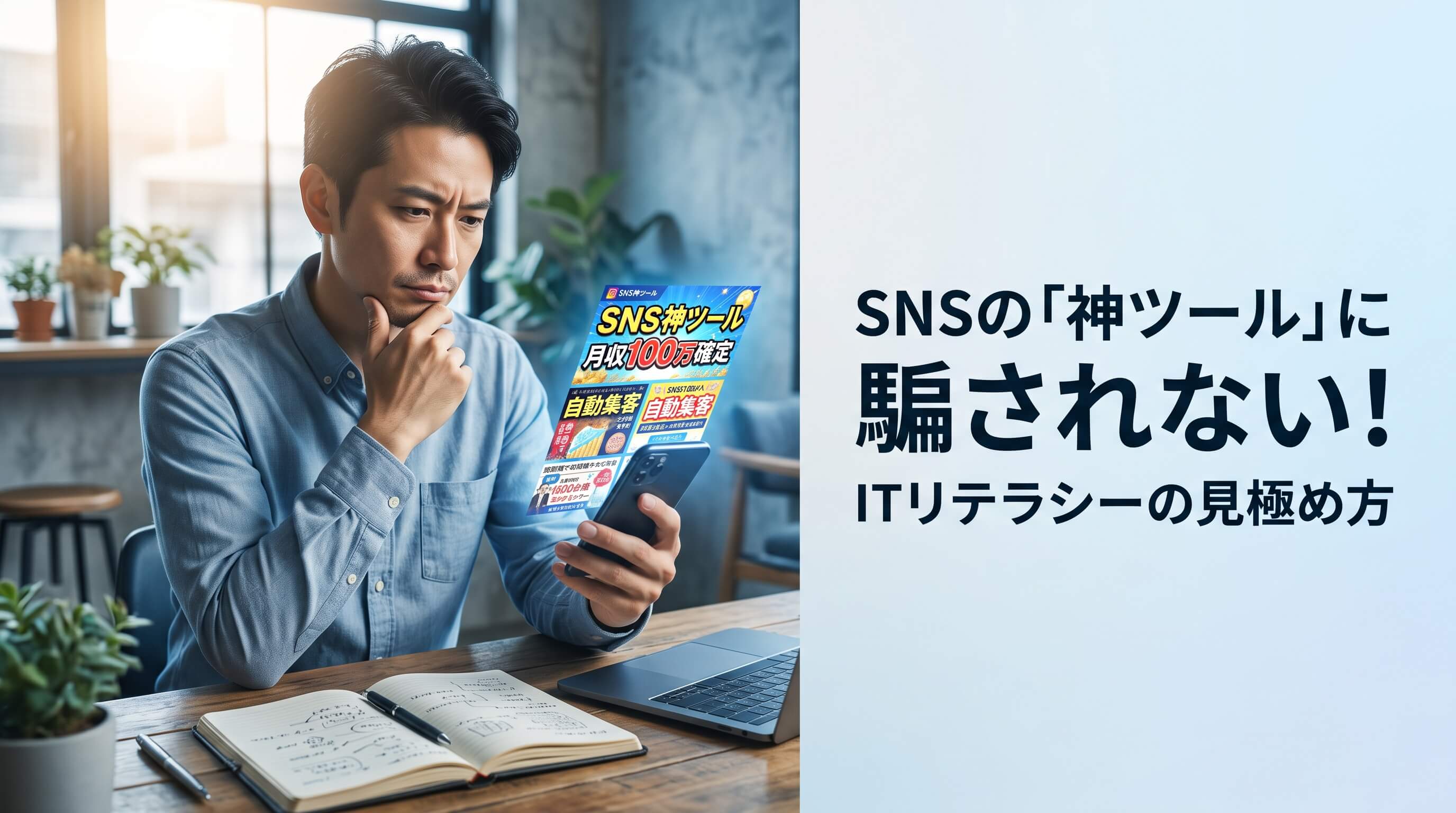 SNSの神ツールに騙されない！振り回されないためのITリテラシー