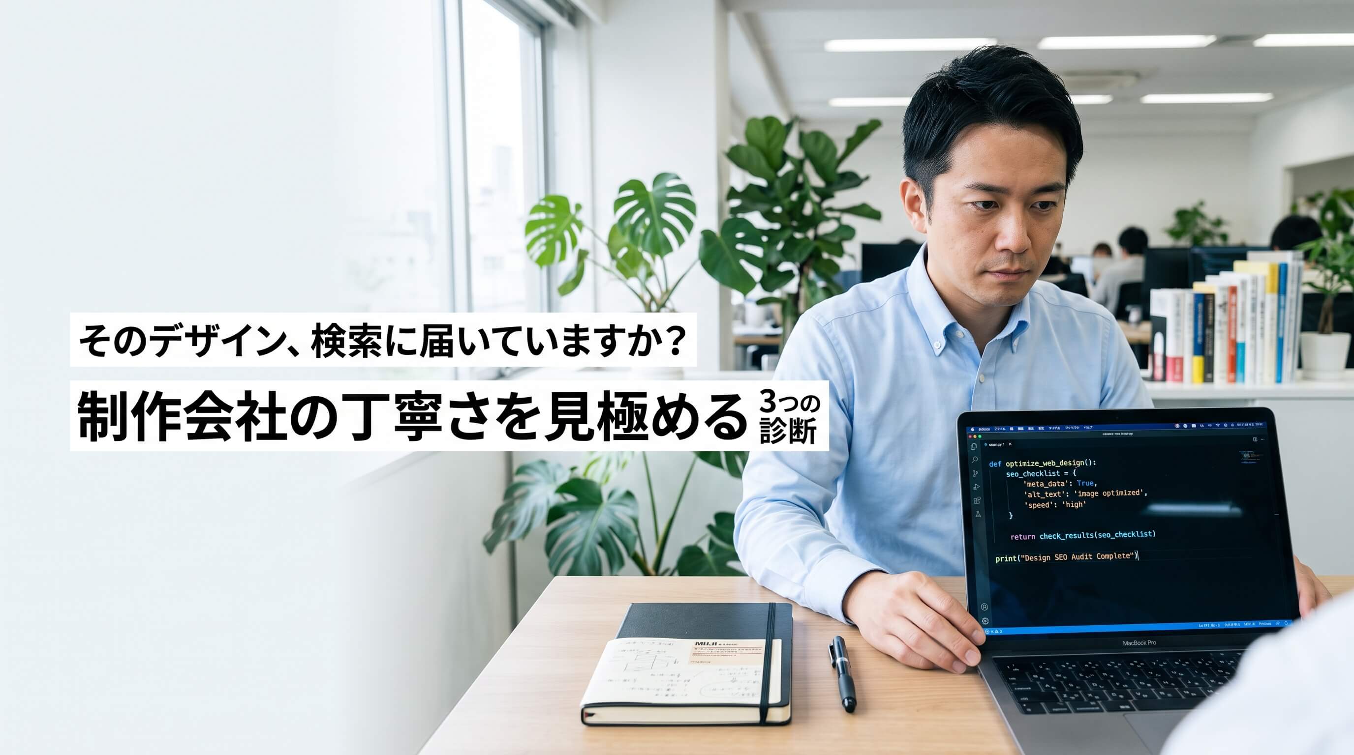 デザインは良いのに検索に出ない？丁寧なコードを見極める簡易診断
