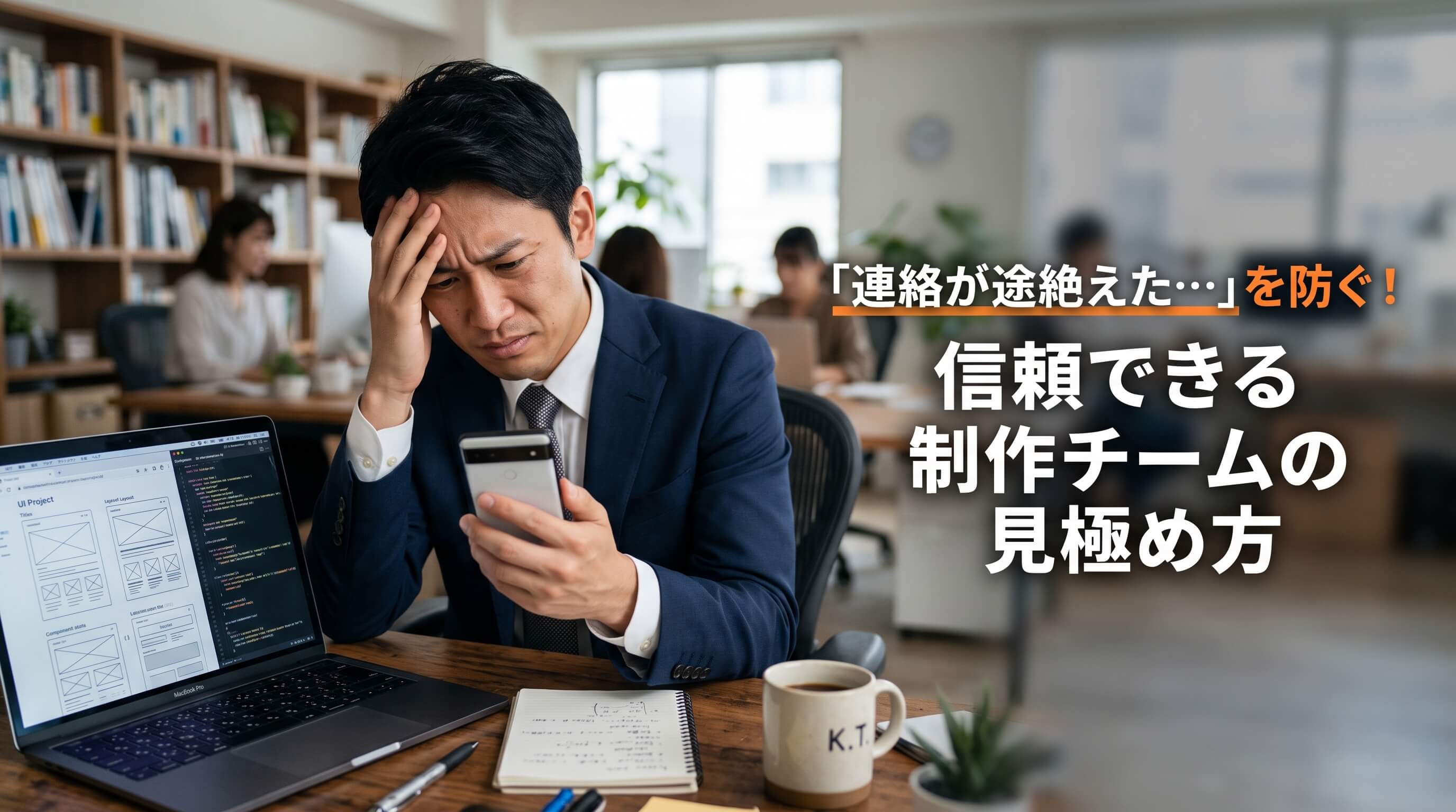 担当者と連絡途絶の悲劇を防ぐ！信頼できる制作チームの見極め方