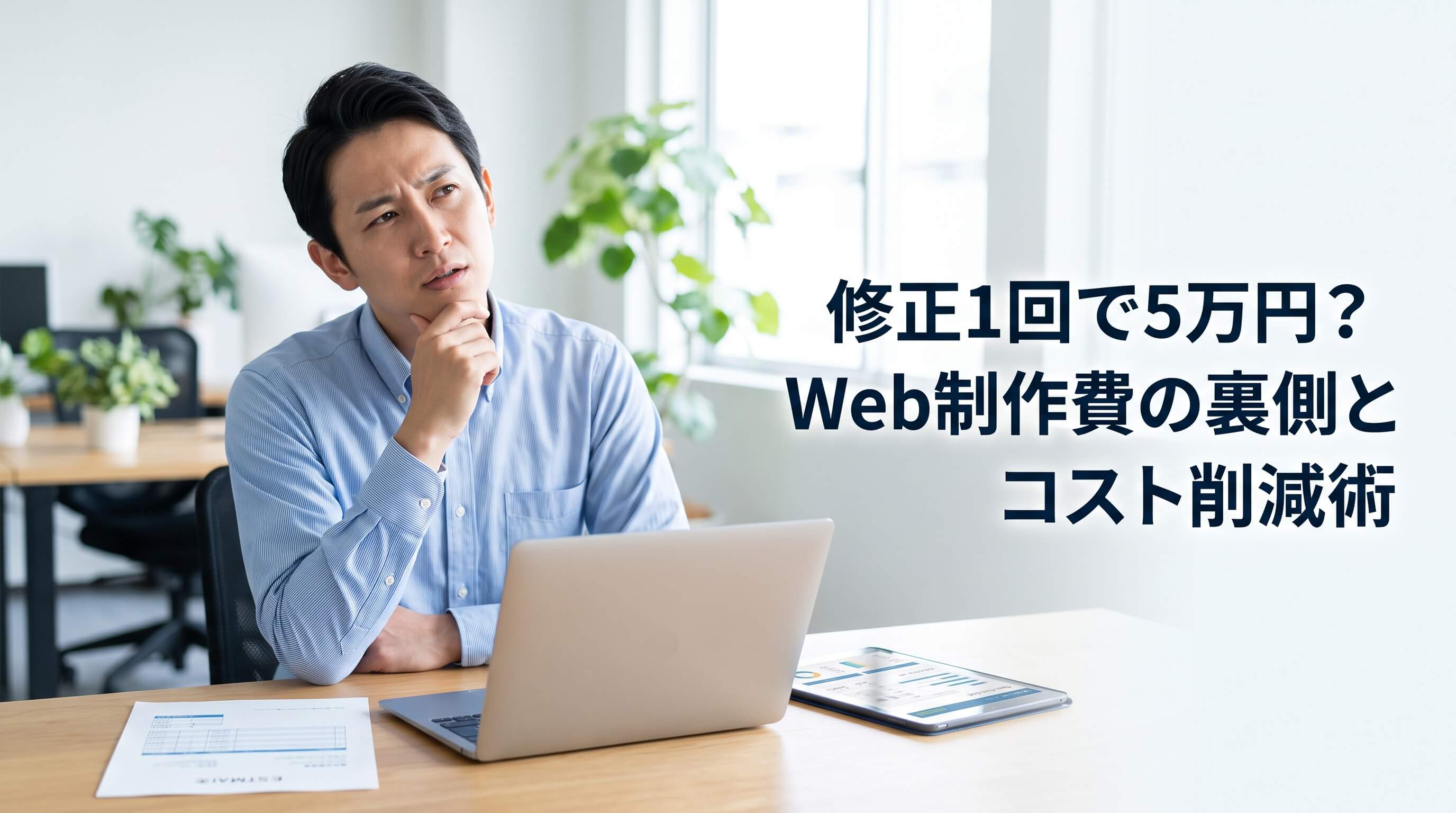 バナー1枚の修正で5万円？Web運用の追加費用を抑える発注のコツ