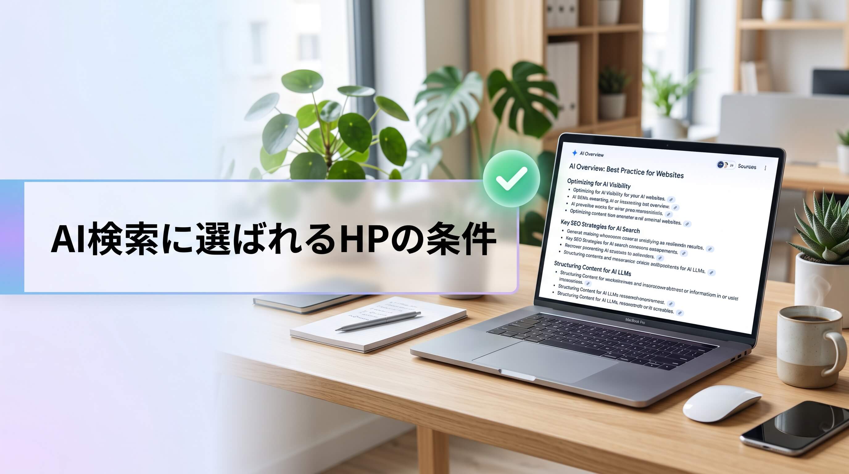 Google AI概要に選ばれるHPの条件｜検索順位が高くても無視される3つの理由