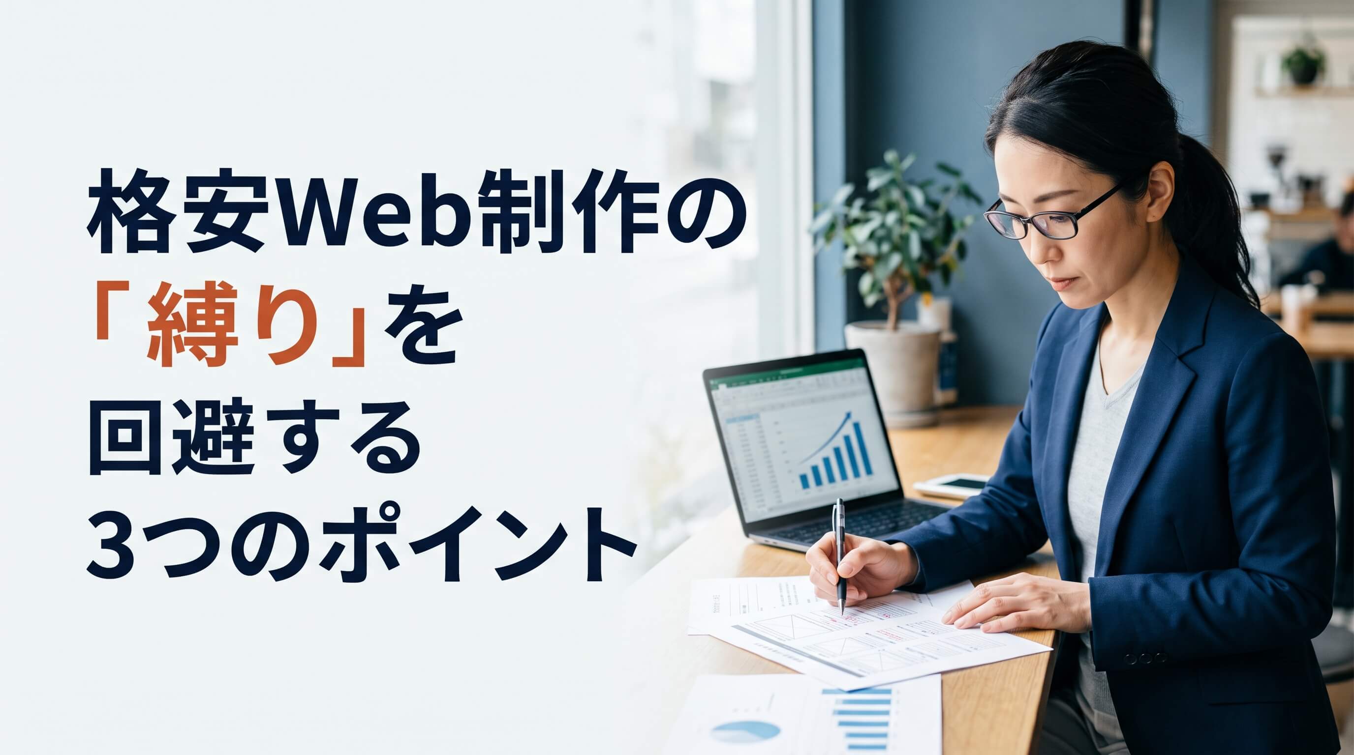 格安Web制作の罠を回避！将来のサイト移設・拡張を左右する3つの確認ポイント