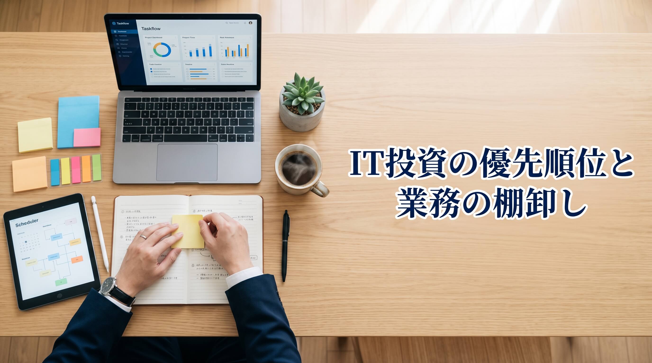 IT投資の優先順位とは？起業初期の忙しさから脱却し本業に集中するための業務棚卸し術