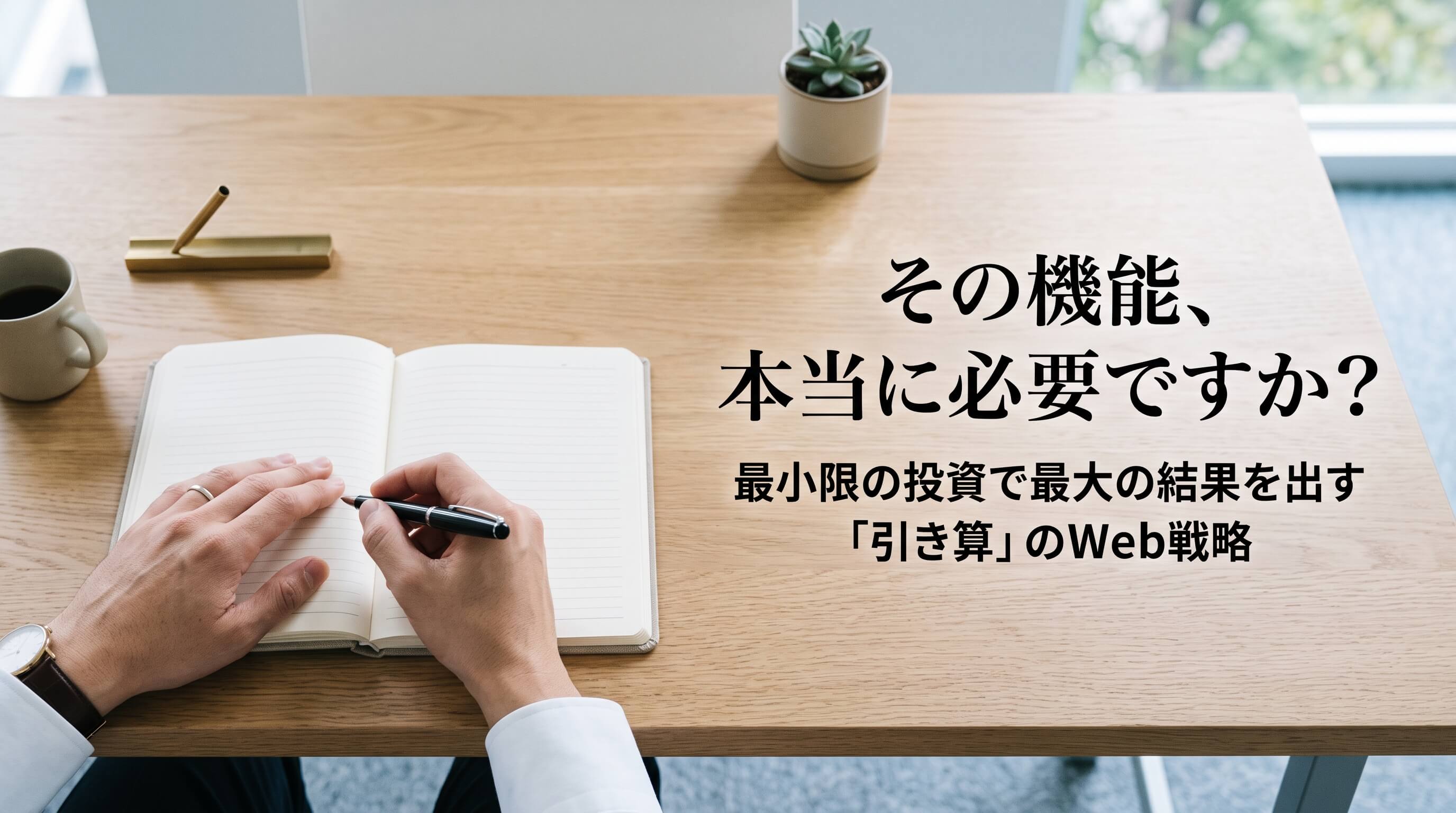 Web制作の引き算戦略｜オーバースペックを防ぎ最小投資で機動力を確保する方法