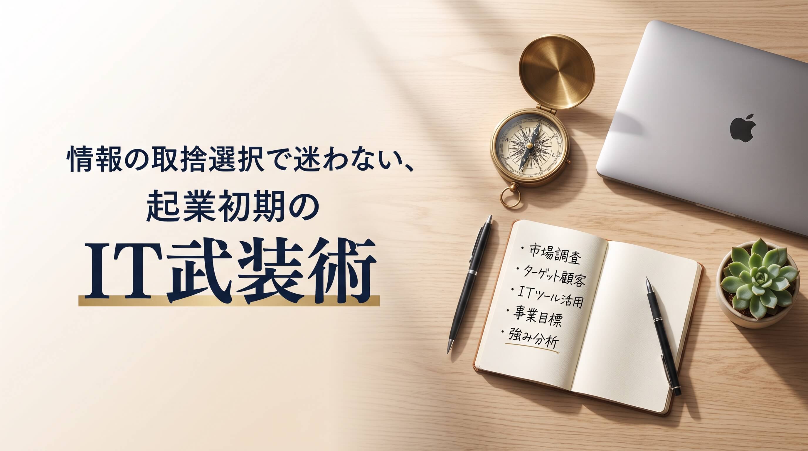 起業初期のIT活用｜情報の取捨選択で迷わないための“現在地”整理術