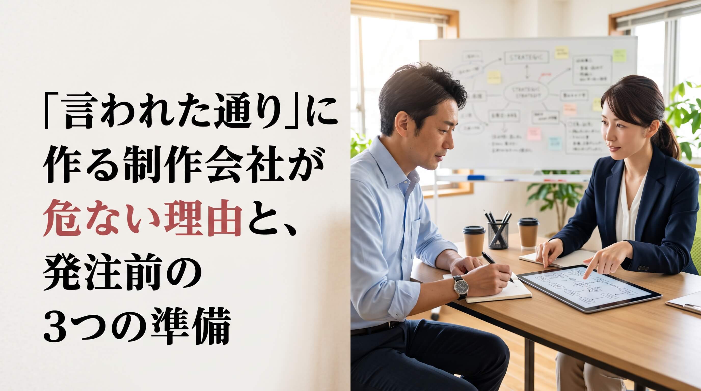 Web制作会社選びの罠？「言われた通り」を避けるための発注準備3つのポイント