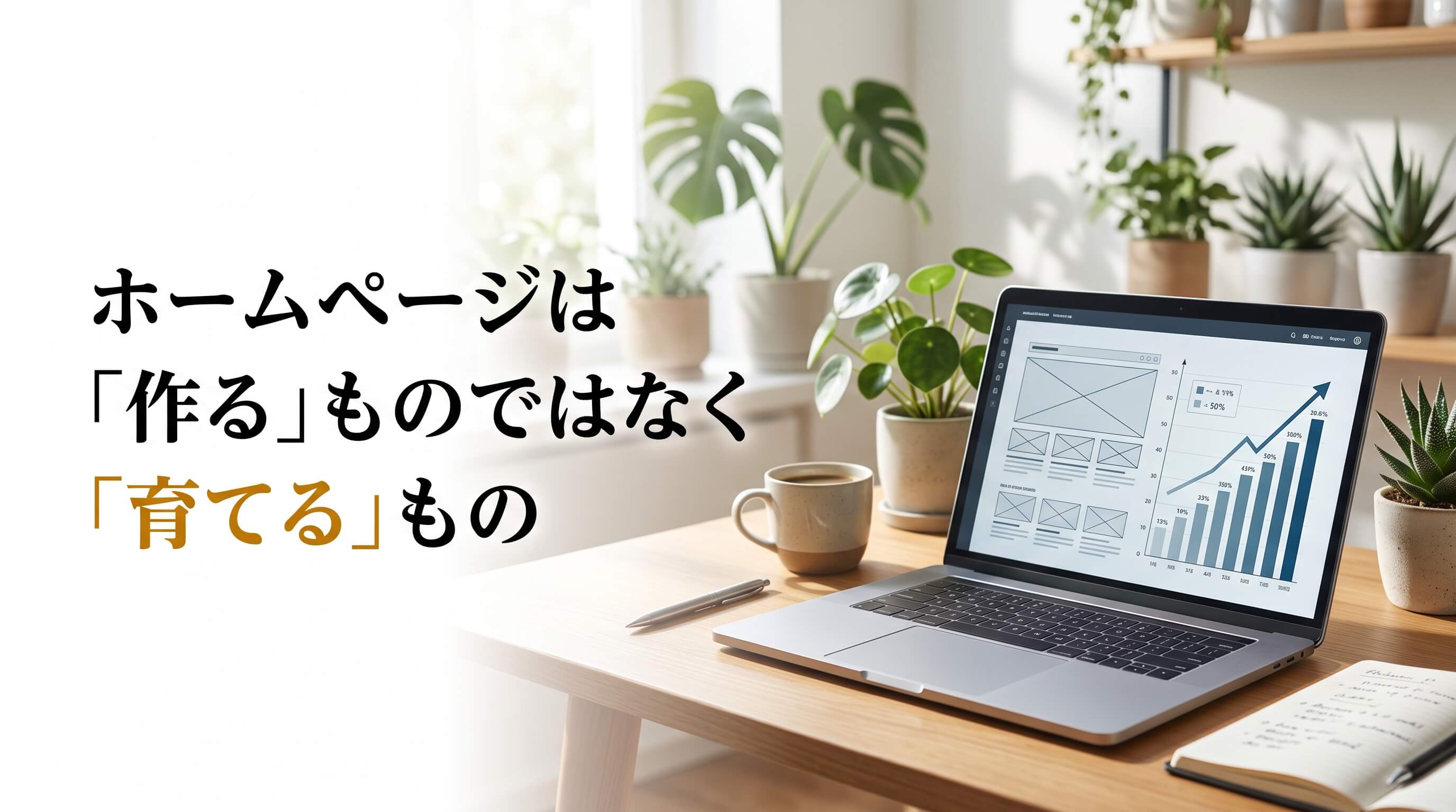 完璧なホームページが成長を阻む？経営者が知るべき「Webサイトの育て方」と投資術