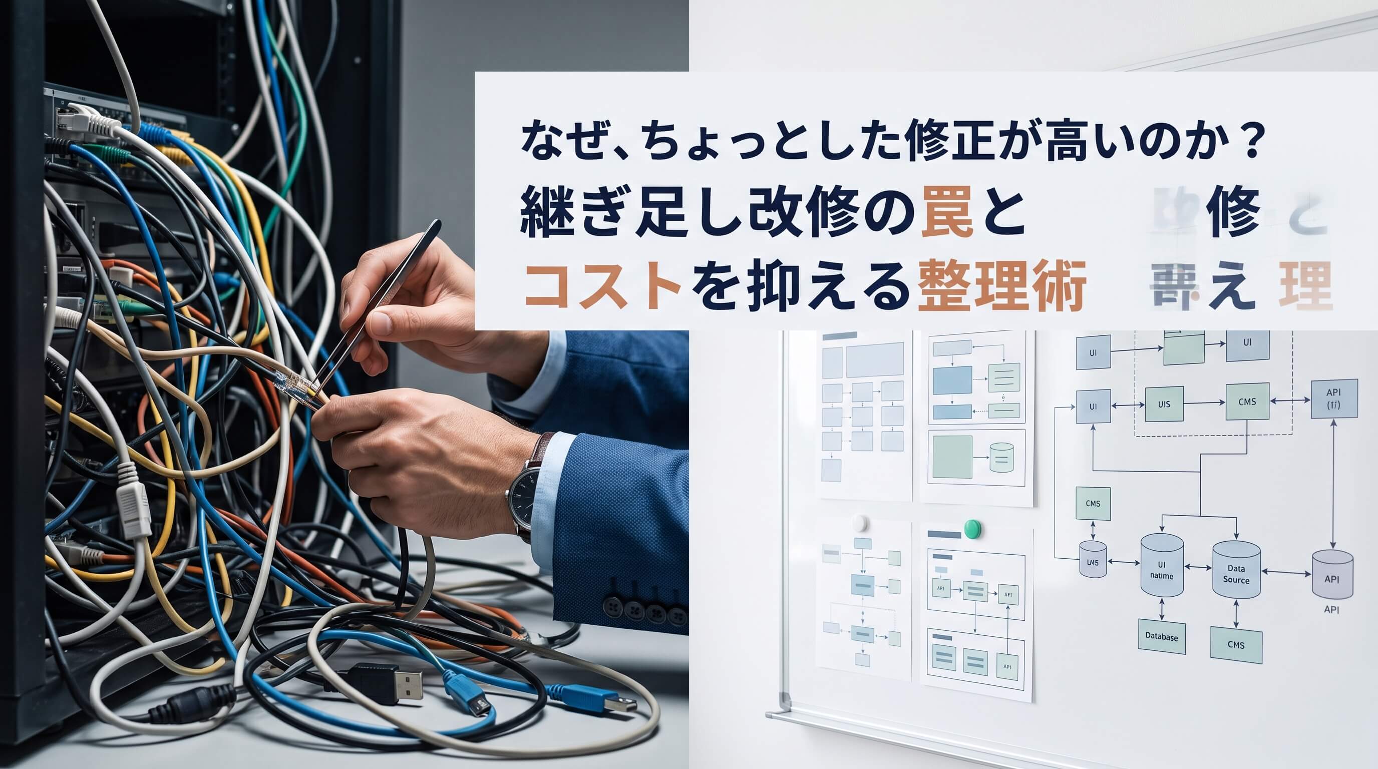ホームページ修正の見積もりが高い理由｜継ぎ足し改修の罠とコストを抑える整理術