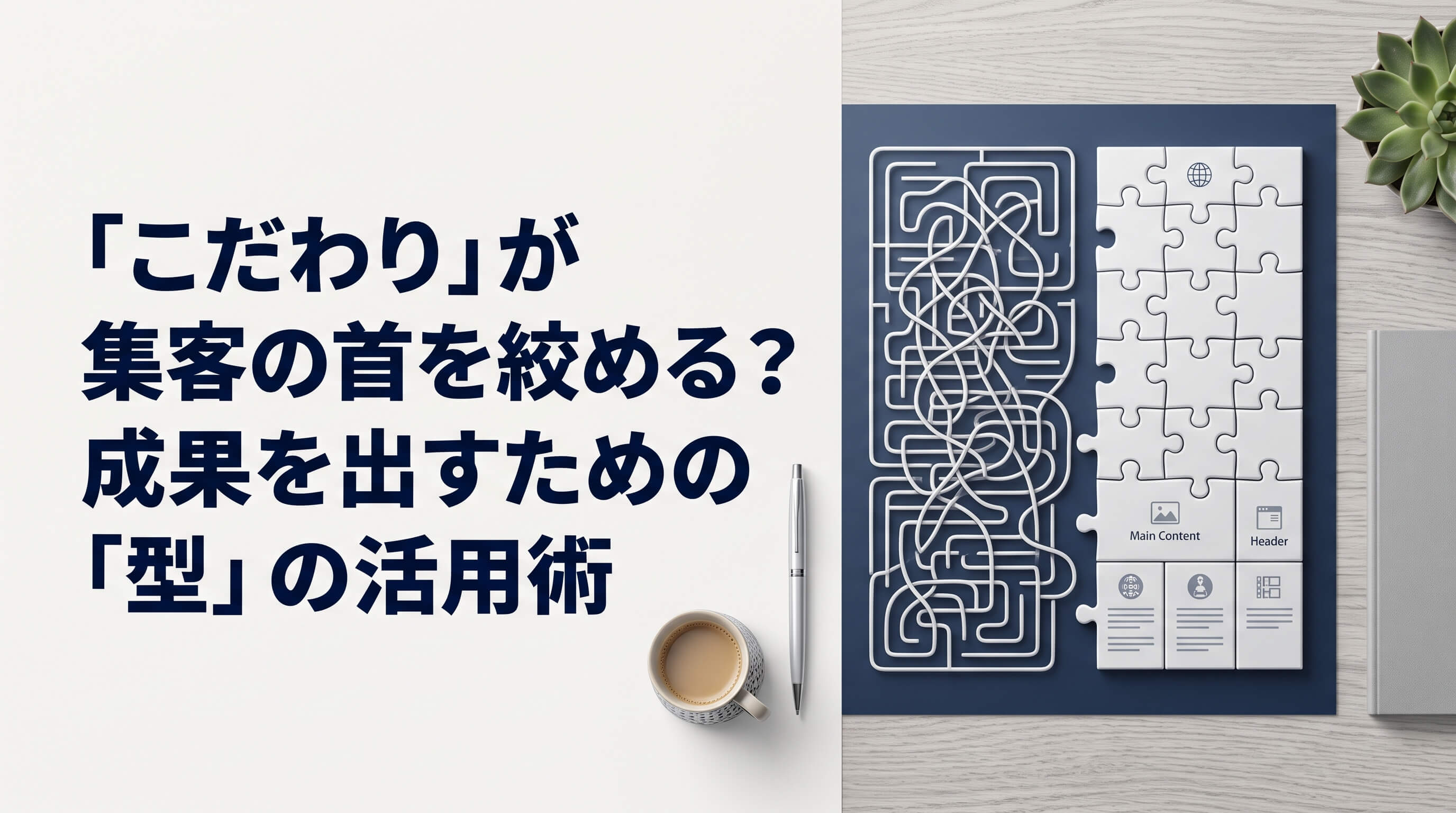 Webデザインのこだわりが集客を阻む？成果を出すための「型」の活用術