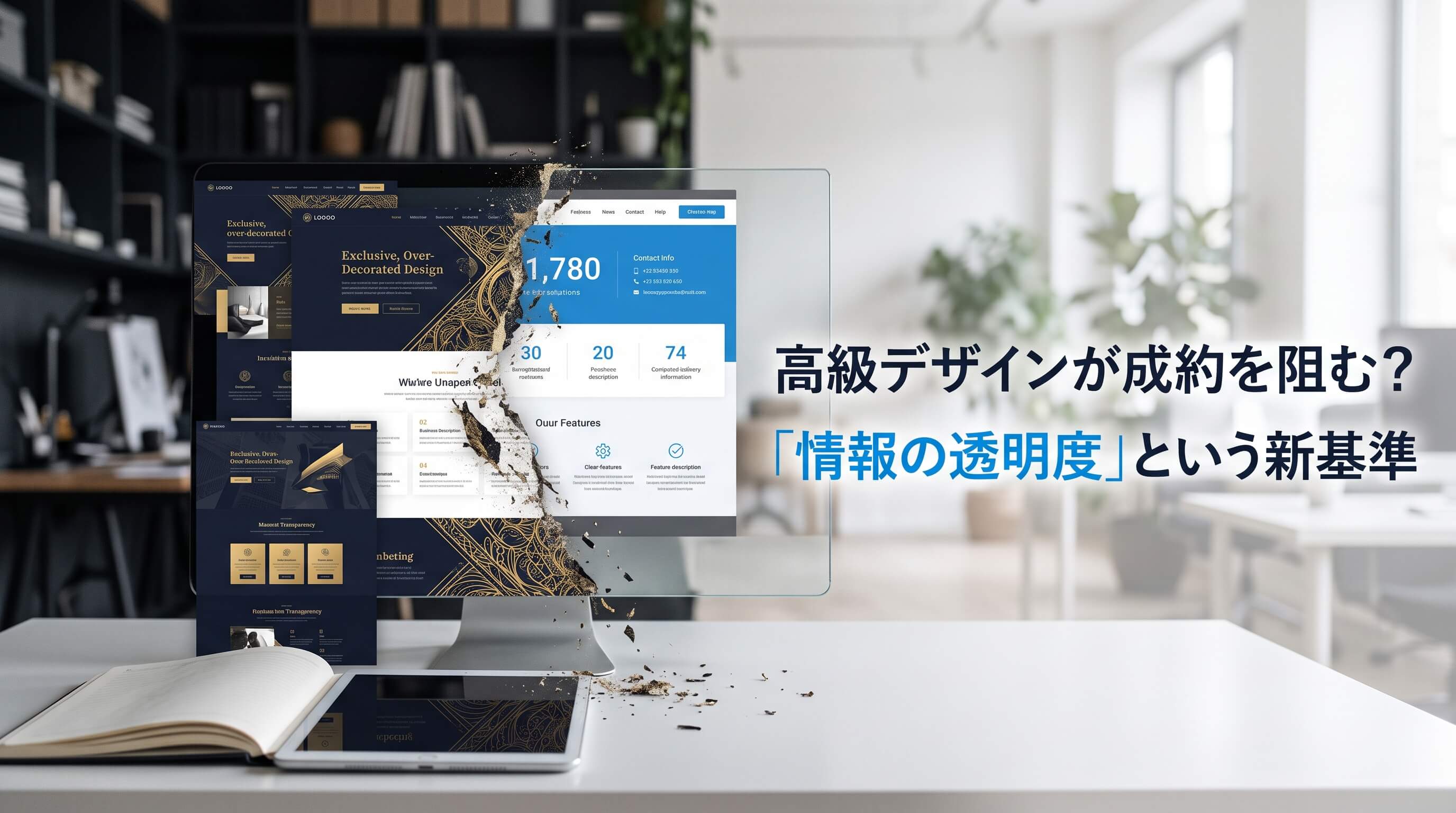 高級デザインが成約を阻む？経営者が知るべき「情報の透明度」と引き算の設計