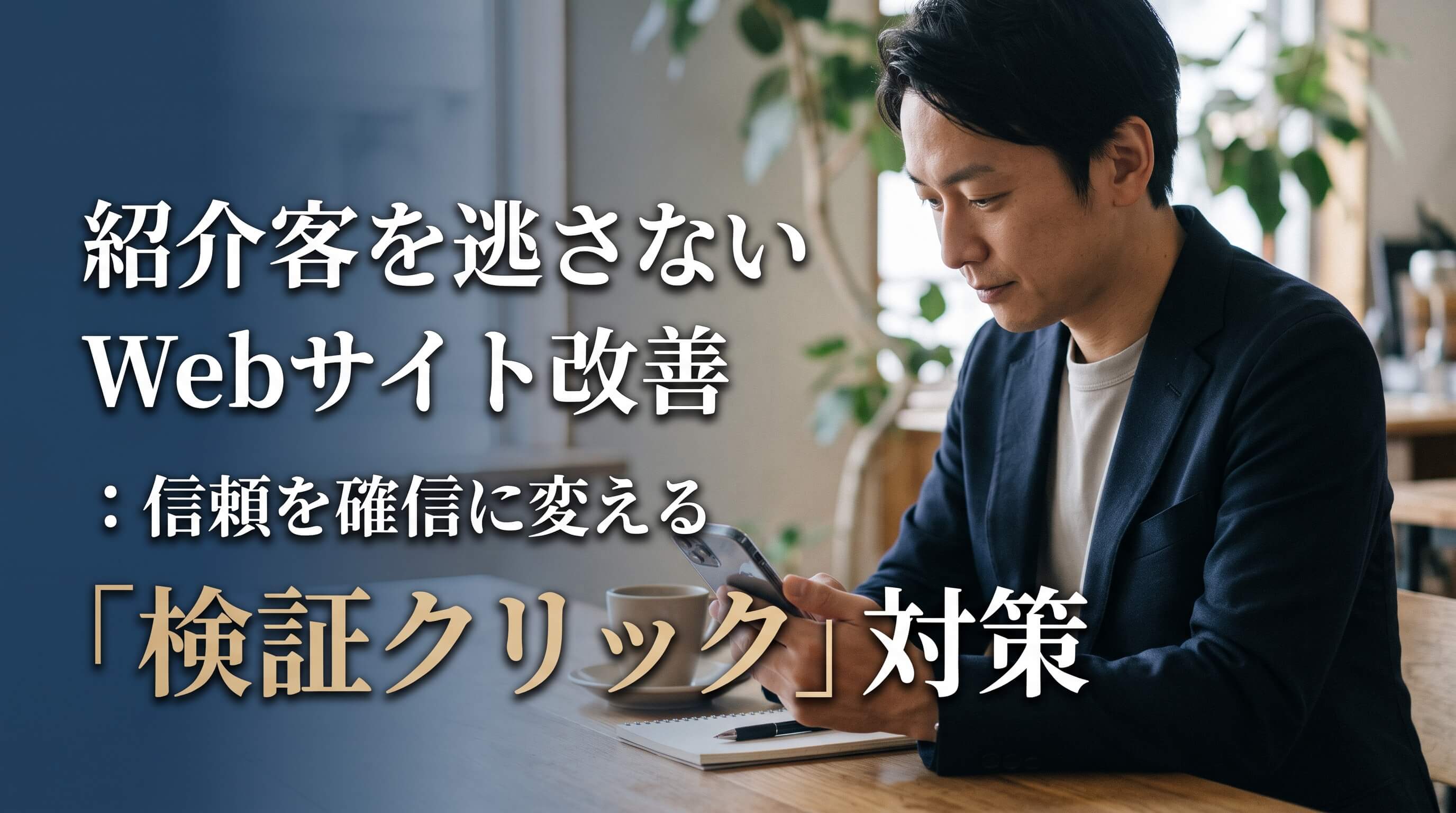 紹介客を逃さないWebサイト改善｜信頼を確信に変える検証クリック対策の重要性