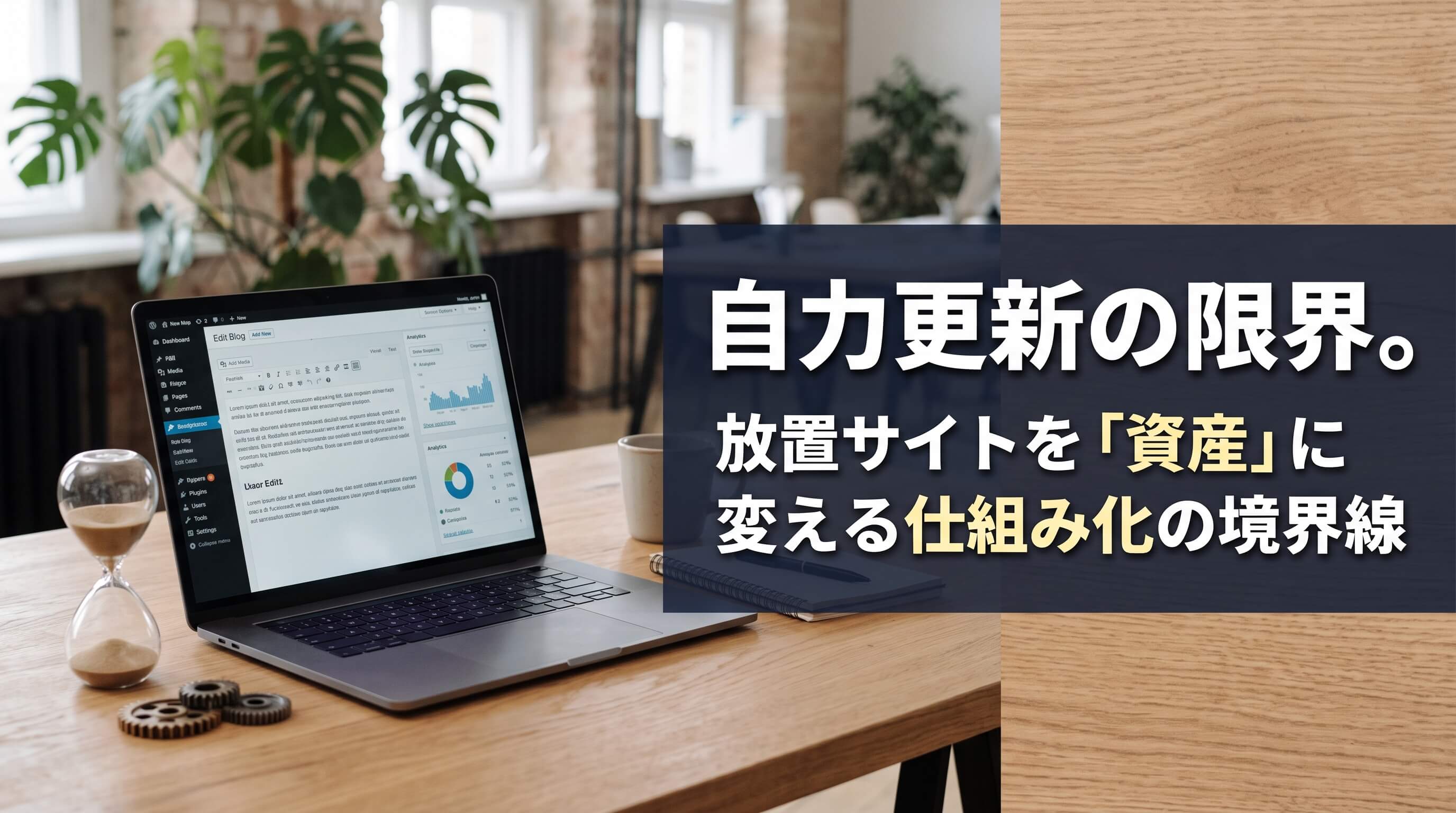 自力更新のホームページが放置される理由｜意志に頼らない持続可能な運用の境界線