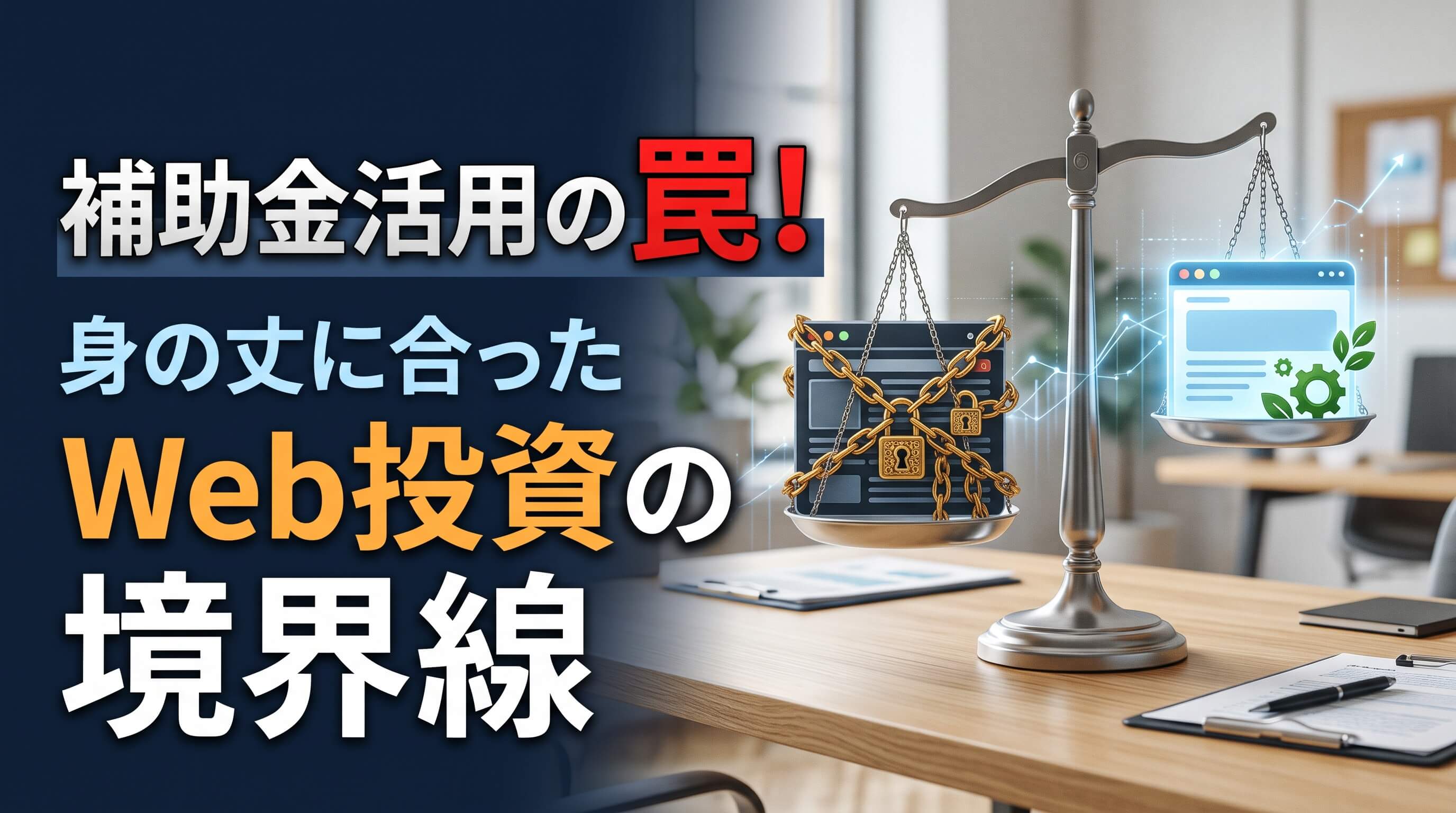 補助金活用の罠！多機能サイトが赤字を招く理由と賢いWeb投資の境界線
