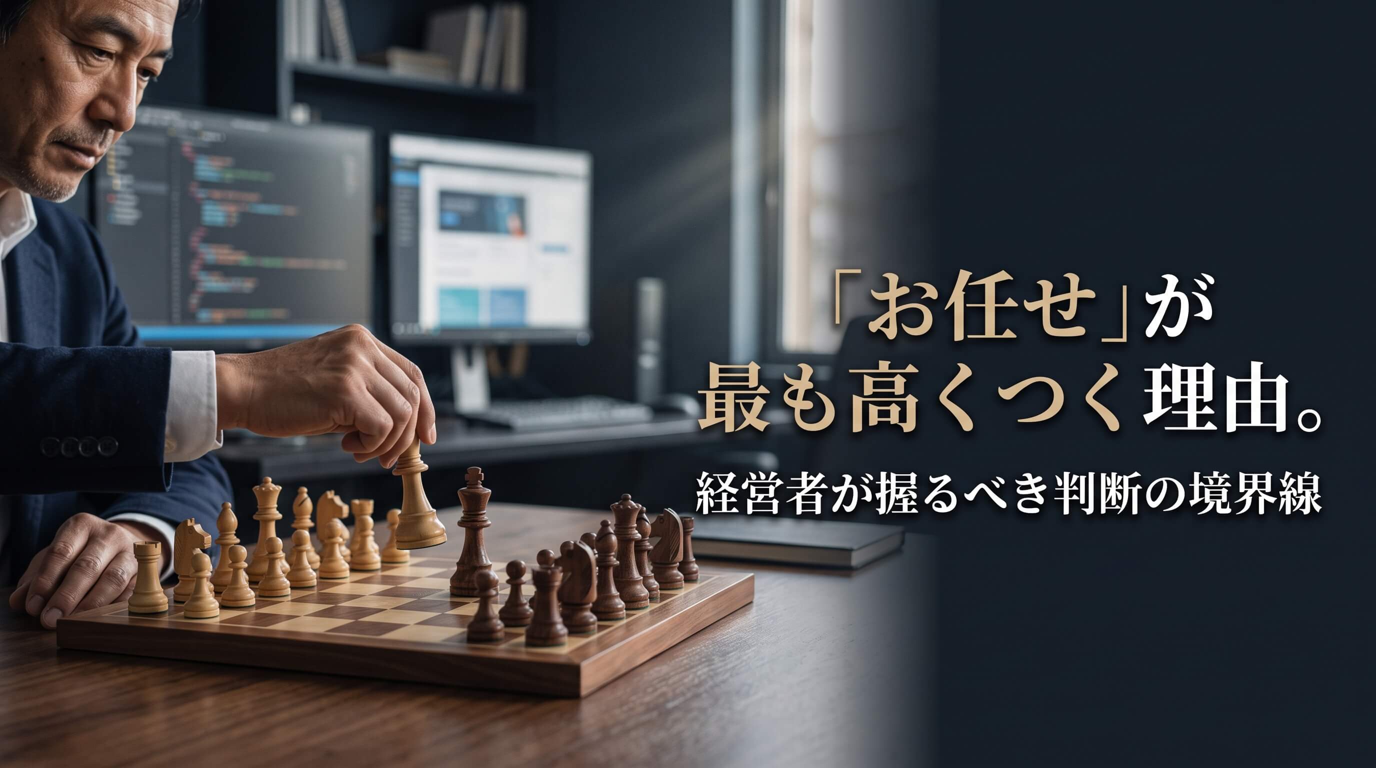 Web制作で「お任せ」が最も高くつく理由。経営者が握るべき判断の境界線と対策
