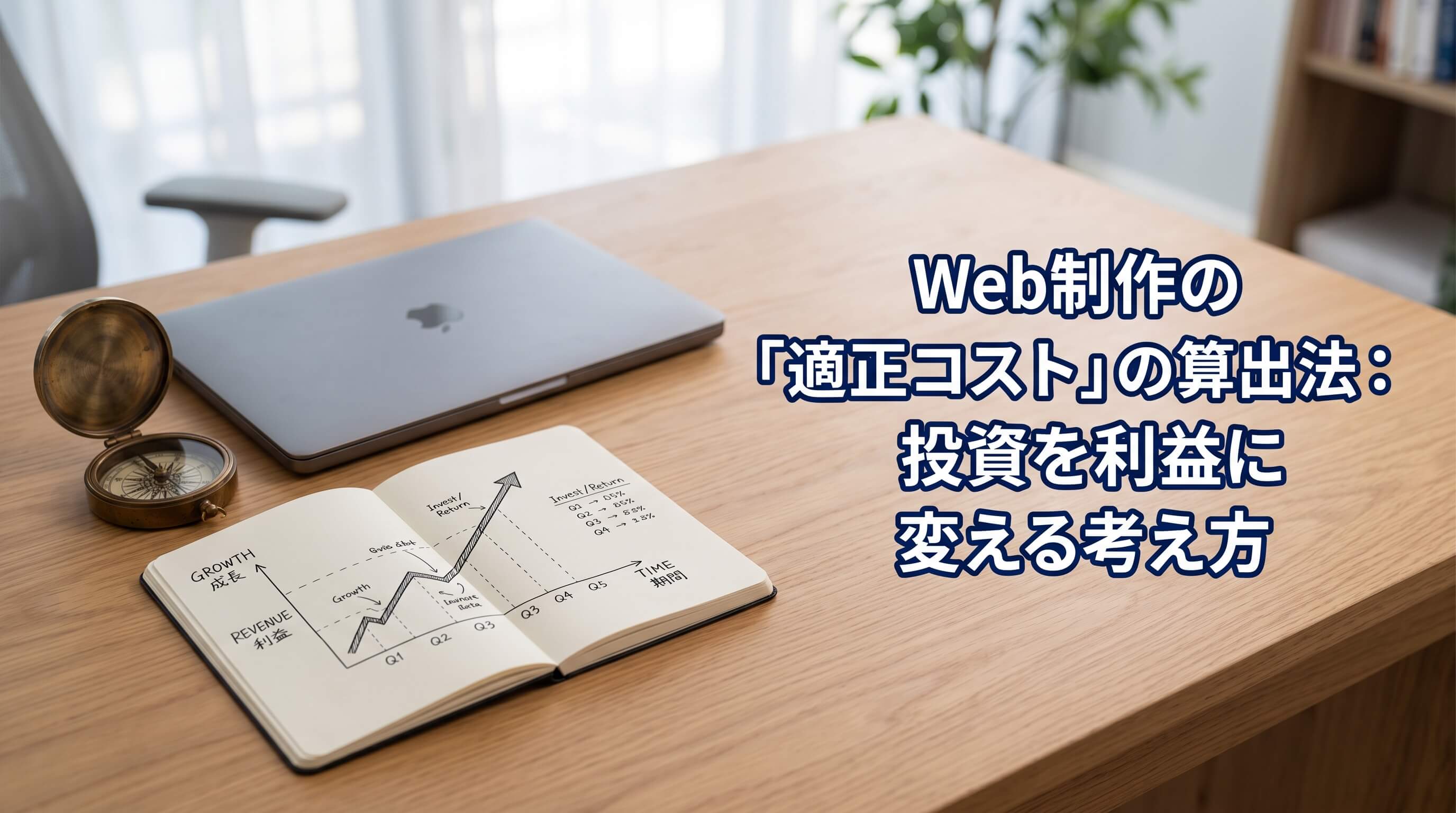 Web制作の相場に惑わされない！投資を利益に変える「適正コスト」の算出法
