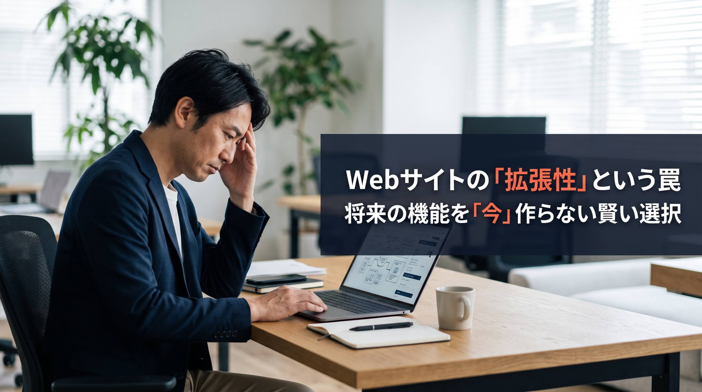 Webサイトの拡張性という罠｜将来の機能を今作らないのが賢い投資の鉄則