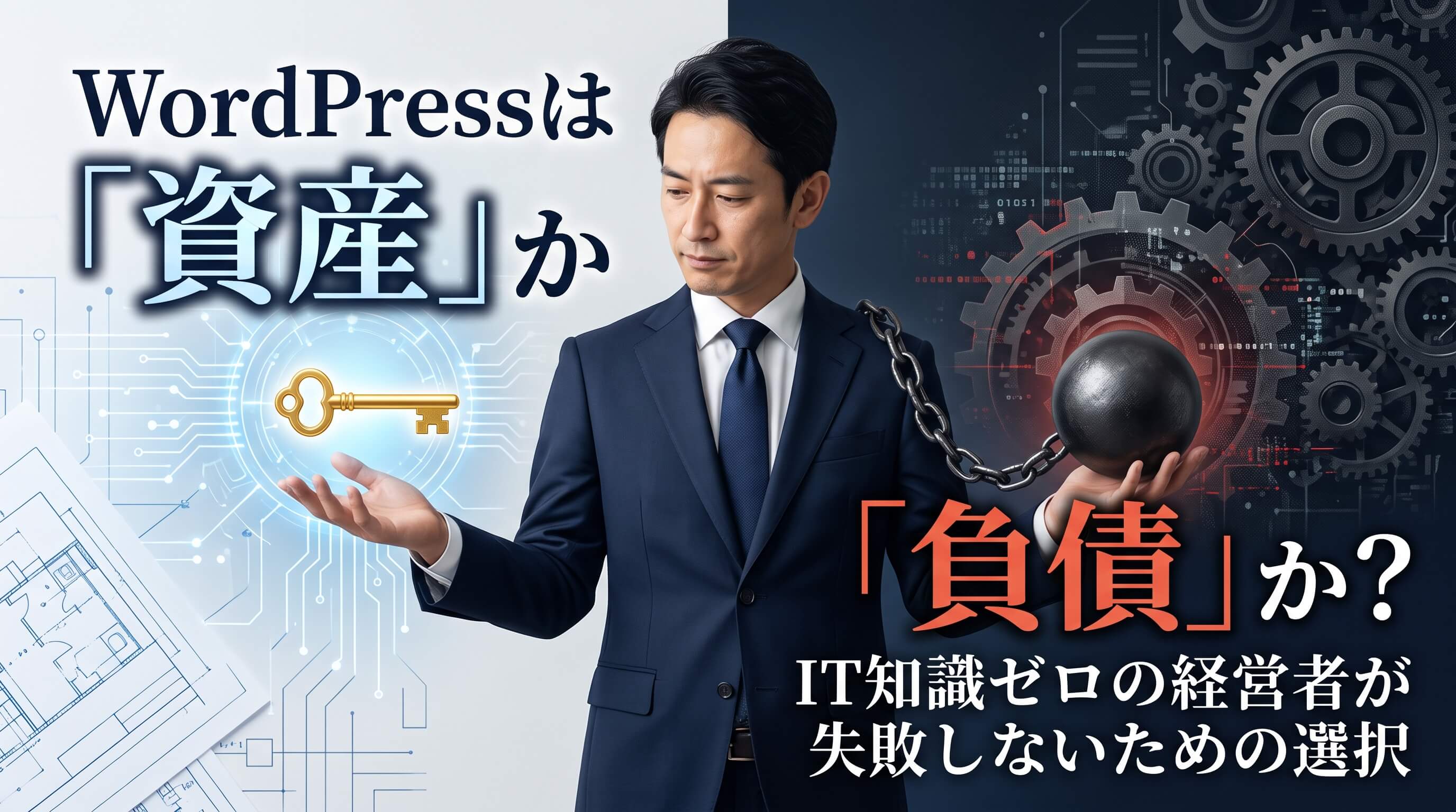 WordPressは資産か負債か。IT知識ゼロの経営者が管理で失敗しない3つの条件